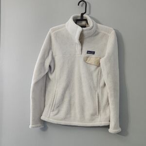 Patagonia Women's Cream Fleece Turtleneck Sweater